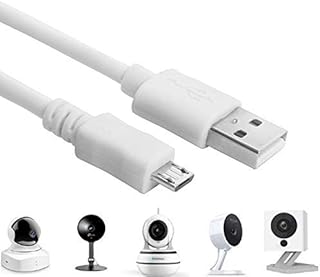 baolongking Power Cable for WyzeCam,WyzeCam Pan,YI Camera,NestCam Indoor,Netvue,KasaCam Indoor,Furbo Dog,Blink,USB to Micro USB Charging Cord for Security Camera (5m)