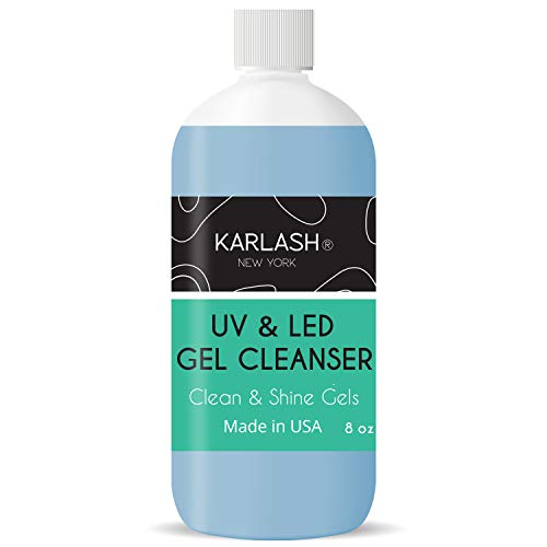Karlash Max Uv & Led Gel Cleanser for Nails Clean & Shine Gels 8oz
