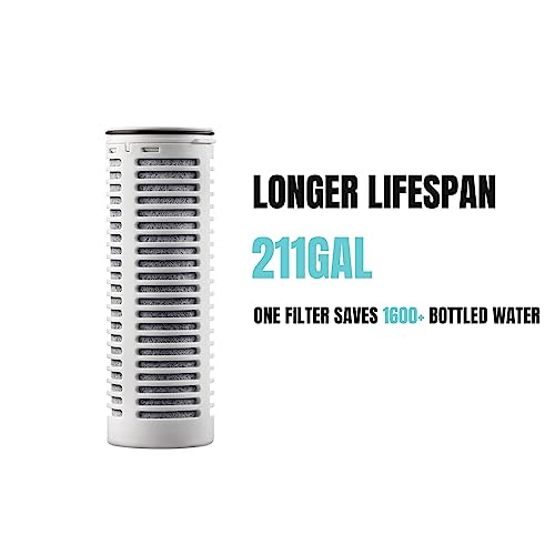 Besdor Glass Water Filter Pitcher, 5.5 Cup 1.3L, Faster Filtering, Bpa Free, Coconut Shell Activated Carbon Filter, Remove Lead, Chlorine, Rust, Taste And Odors, Long Lasting Filters 211 Gallons, Bwp1 #TOP5