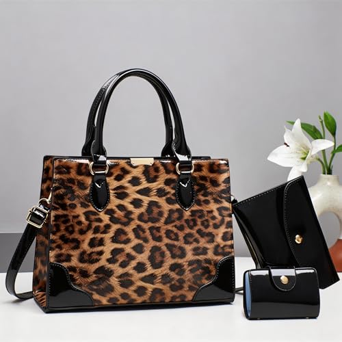 Bolso Hobo para Mujer con Estampado Leopardo y Billetera miniatura 6