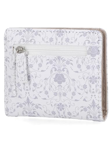 Mundi Mini Billfold Small Wallet for Women, Slim Credit Card Holder with Zipper Coin Pocket, Bifold Compact Womens Wallet with ID Window - Cottage Floral3