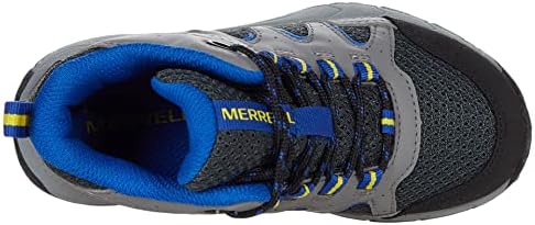 Merrell Boy's Oakcreek Mid Lace WTRPF Hiking Boot, Charcoal, 5 Big Kid | Image 1