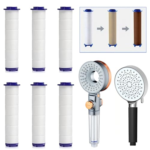 Image of Mila PP Cotton Filters for Bathroom Hand Showers & Faucets | Pack of 6 | Effective Water Purification | Skin & Hair Friendly | Easy Replacement & Installation | White