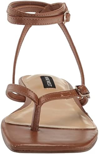Nine West Women's Nelson Flat Sandal, New Luggage 120, 9 | Image 1