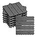 Produktbild WOLTU WPC Terrassenfliesen Holzoptik Terrassendielen Fliese in Bodenbelag mit klicksystem, für Terrasse und Balkon 30x30 cm im Set Grau (11 Stück / 1 m²)