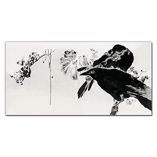 Photo sur verre acrylique 100x50cm oiseaux décoration murale