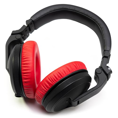Voarmaks Stylish Color Options Dj Work Ear Pads Foam Cushion Compatible with Pioneer Hdj-X5 X5bt Hdj-X7 X7bt Hdj-X10 Dj Headset Headphone (Red- Ear Pads L,R) - Thumbnail 5