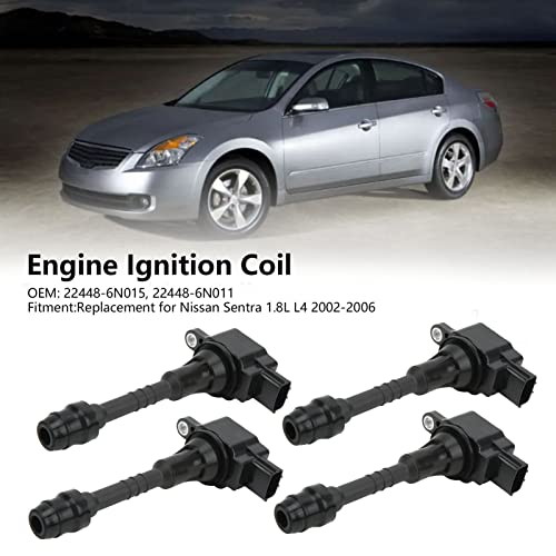 Brilluxa 4pcs Kit de bobina de ignição de carro 22448-6N015 para N!