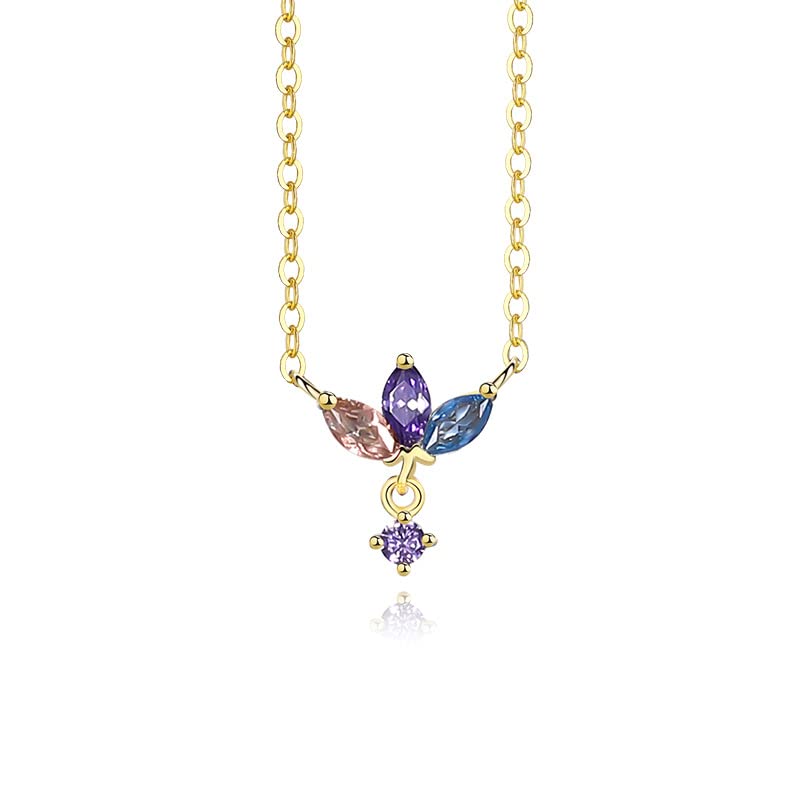 Collier en zircon blanc argent 925 luxueux pour femme éclat diamant