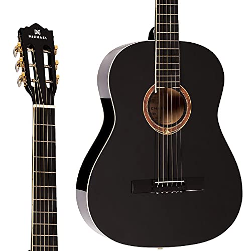 Violão Michael Acustico Aço Preto Vm15s Bk