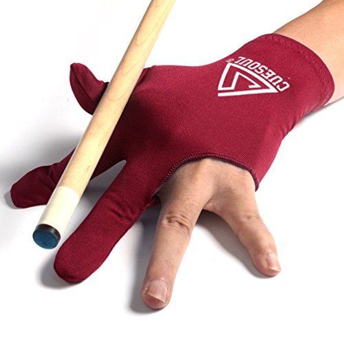 CUESOUL 10pcs/Set 3 Finger Billiards Gloves Pool Cue Gloves