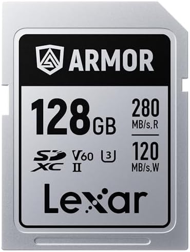 Lexar Cartão de memória Armor Silver PRO SDXC de 128 GB, UHS-II, ...