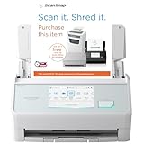 ScanSnap iX2500 (White) High-Speed Duplex Document Scanner, 45 ppm / 90 ipm, 100-Sheet ADF, 600 dpi Optical, 5″ Touchscreen, Wi-Fi 6, USB 3.2 Gen 1×1, PC & Mac