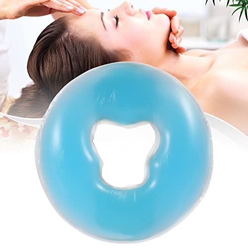 4色シリコンピロー美容スキンケアソフトオーバーレイフェイスリラックスクレードルクッションパッド ジェル フェイスクッション シリコン 丸型 シリコン枕 柔らかい 耐久性 再利用可能 シリコン枕 フェイスクレードルクッション