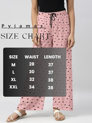 Image of Stylish Womens Nightwear Pajama | Comfortable Fit | Printed Payjama | Pack of 3
