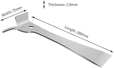 KINGLAKE Beekeepers Polished Stainless Steel Hive Scraper Tool Beekeeping Equipment Tool Silver