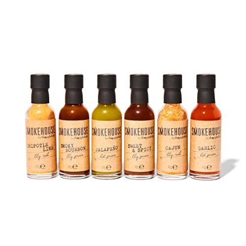 Smokehouse by Thoughtfully – Gourmet Ultimate Grillset für Männer Geschenk – Lustige Food Truck Verpackung mit BBQ Rubs, Saucen & Grillzubehör Grill Geschenke für Männer & Vater Geburtstag