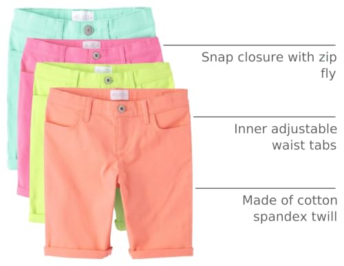 Image of The Children's Place Girls' Solid Skimmer Shorts