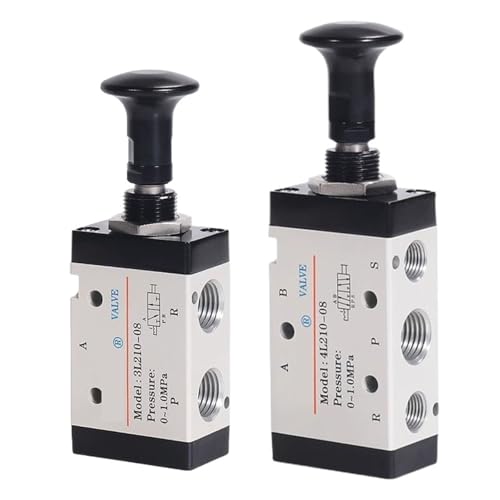 Vanne push-pull 4L210-08 de commande manuelle pneumatique