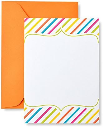 Gartner Studios Bright Stripe Print At Home Invitation Kit, 10 count image 2