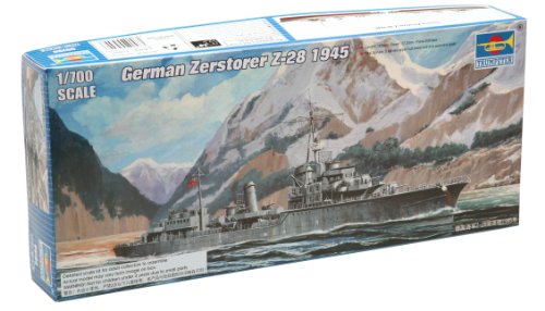 German Destroyers de Z 28 1945 Trumpeter Kit de Modélisme Historique