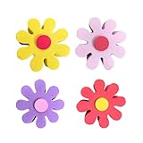 4pcsDaisy Car Antenna Topper,Auto Mirror Dangler,Aerial Ball Antenna Topper, Automotive Roof Lovely Daisy Antenna Balls Sticker Decor,Funny Daisy Antenna Hat for Vehicles,Universal Car Accessories
