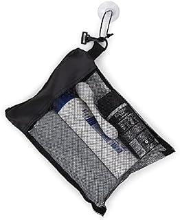 Multi Use Men Women Wet Dry Toiletry Shower Gym Travel Business Camping Swimming Bath Hanging Mesh Caddy Storage Bag with Suction Hook