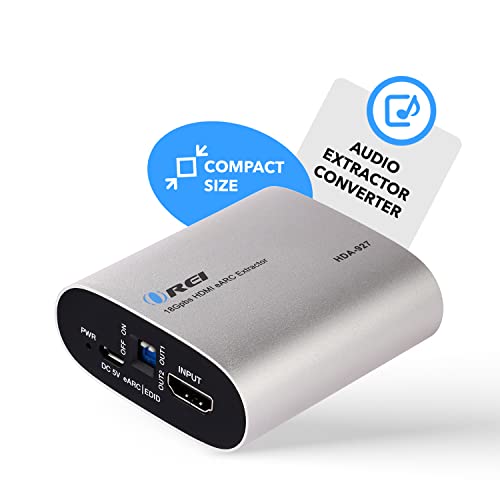 image for OREI eARC 4K 60Hz Audio Extractor Converter 18G HDMI 2.0 ARC Support -