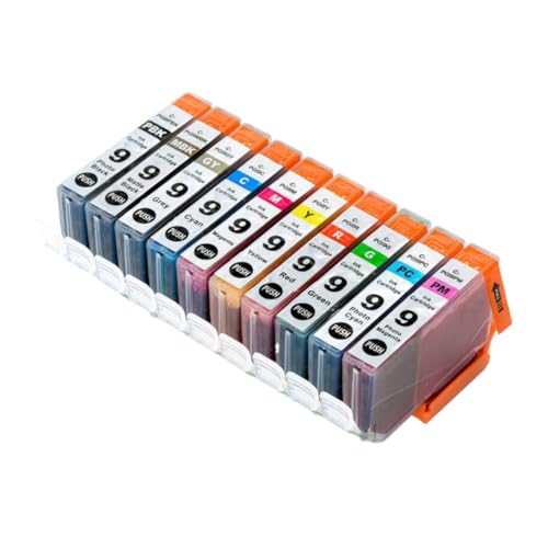 Cartouche d'encre PGI-9 lot de 10 réservoirs avec puce pour matériel Pro9500
