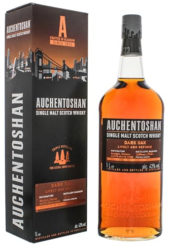 Auchentoshan DARK OAK Single Malt Scotch Whisky 43% Vol. 1l in Giftbox