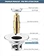 Hibbent Waschbeckenstöpsel (25-46mm), Abflusssieb Ablaufgarnitur Stöpsel Waschbecken, Messing Bounce Core Push-Type Drain Plug, Universal Sink Stopper Ersatz für Bad und Küche