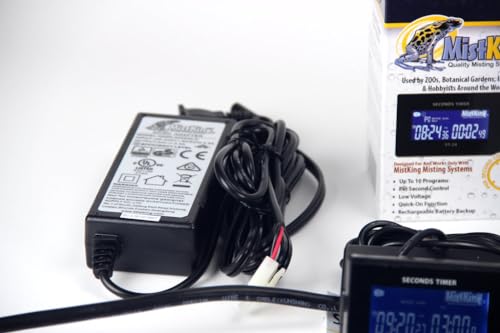 Image of MistKing - Advanced Misting System (3 /8 inch Backbone), 5th Gen | Used by Zoos, Institutions & Hobbyists | Expandable to 70 Nozzles | Fine Mist | 50 Micron Droplets | Upgraded Timer & Components |