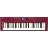 Roland GO:KEYS 3 Red Music Creation Keyboard Bundle with Sustain Pedal, Adjustable Stand, Online Piano Lessons, and Austin Bazaar Polishing Cloth