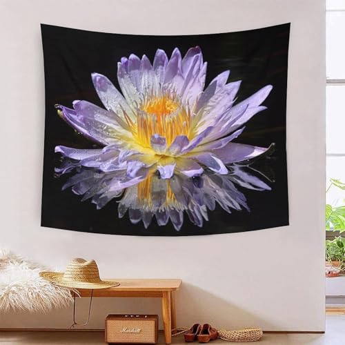 Tapisserie murale waterlily 3D MJFCoin tissu deco chambre salon 180x230
