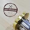 Custom Electric Wood Branding Iron - 350W Custom Cake Logo BBQ Heat Stamp with Brass Head and Wood Handle for Woodworking and Handcrafted Design 3"x3"
