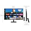 Samsung Smart Monitor M5 (S27DM502), Flat 27'', 1920x1080 (Full HD), Smart Hub con app di streaming, Office 365, Gaming Hub, Speaker integrati, Telecomando, WiFi, HDMI, USB