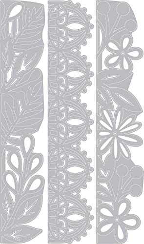 Sizzix Set di Fustelle Thinlits 663618 3 pz Bordi