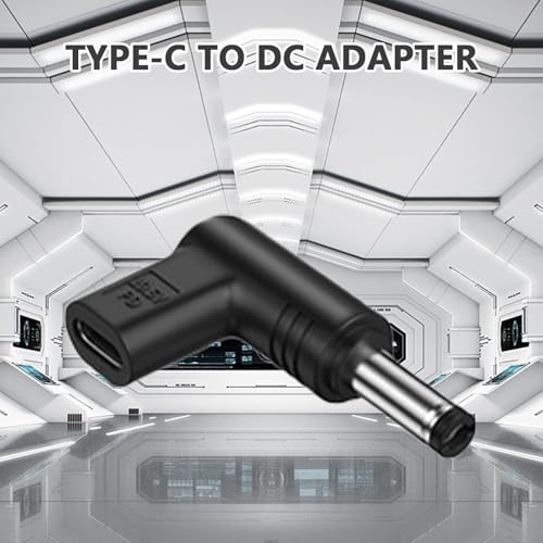 Przejściówka żeńska na DC typu C,Przejściówka żeńska na DC męski 19,5 V typu C | Złącze konwertera USB C do laptopa, tabletu i nie tylko