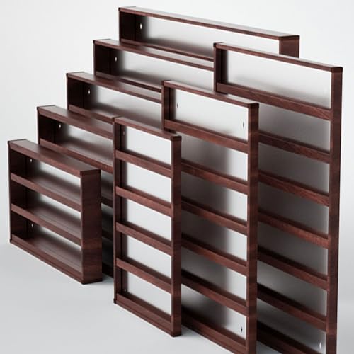 Présentoir à cigarettes mural en aluminium marron pour vitrine compacte 70x50cm - 6