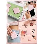Compact Mirror, Rechargeable 30X Magnifying Mirror with 3 Lighting Modes & Dimmable Brightness, Portable Travel Makeup Mirror with Light, Essentials for Travel, Pocket, Purse Pink - Image 5