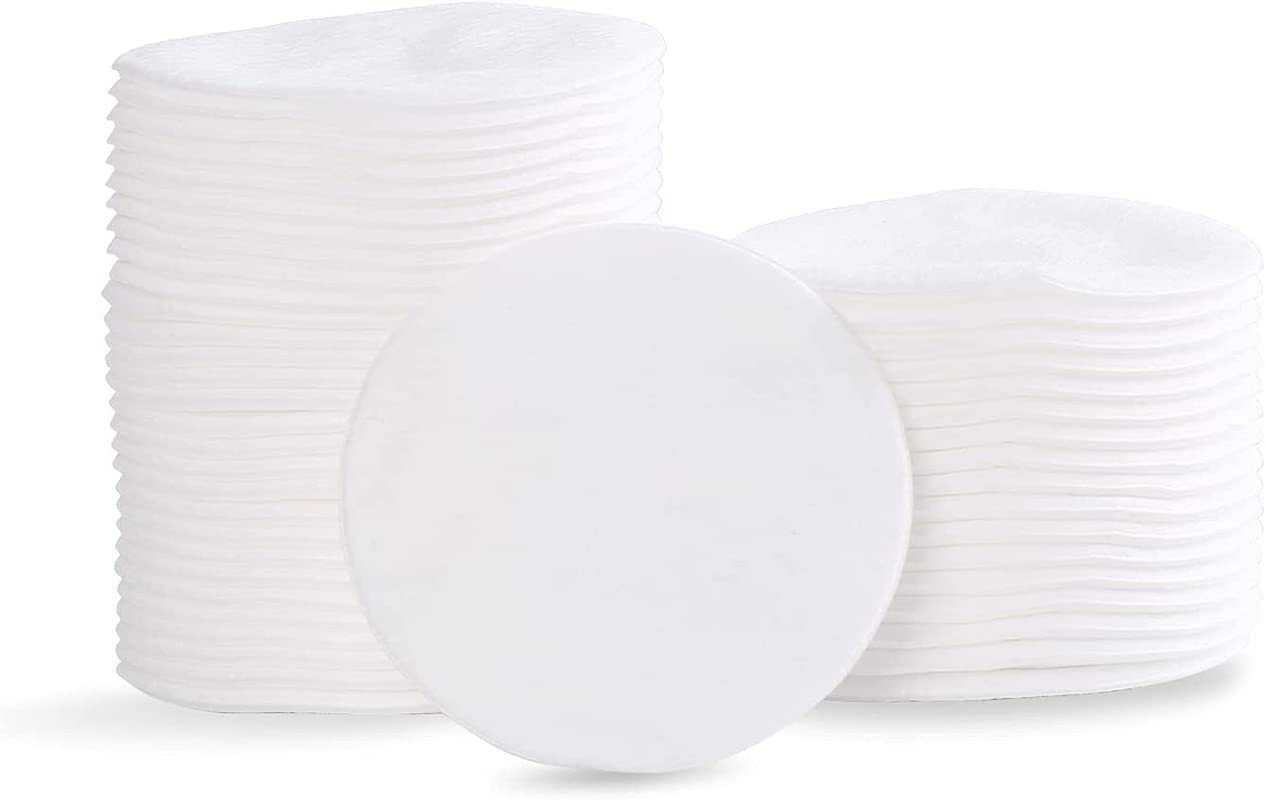 Facial Puff Cotton Pads 100% Pure Cotton | Soft Makeup Remover & Face Cleansing Puffs for Toner, Cleanser & Skincare | 80 Count (2 PCS)-image-7