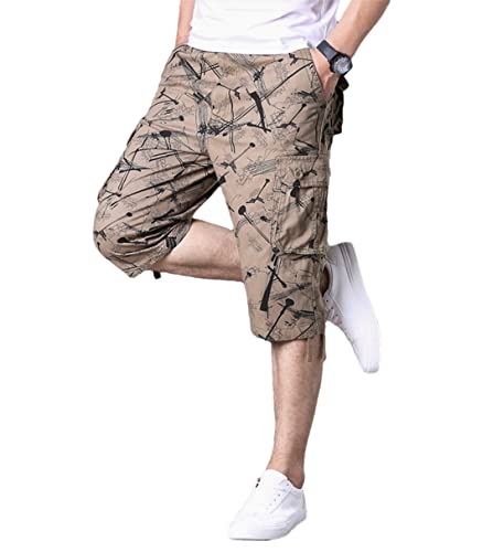 Short cargo pour homme stylé pour randonnée et loisirs d'été