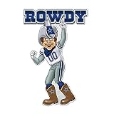 Rico Industries NFL Dallas Cowboys Maskottchen Form Schnitt Wimpel – Heim- und Wohnzimmer-Dekor – weicher Filz EZ zum Aufhängen 45,7 x 0,25 x 45,7 cm