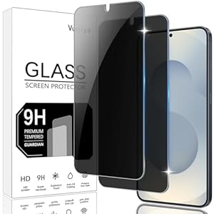 Set van 2 screenprotectors tegen spionage voor Samsung Galaxy S25 / Galaxy S24 gehard glas 9H hardheid glas krasbestendig krasbestendig anti-vingerafdruk Bubble Proof
