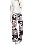 Marilyn & Main Women's Comfy Soft Stretch Floral Polka Dot Pajama Pants