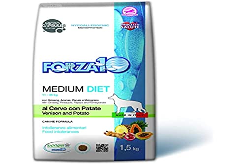 FORZA Forza10 Hundefutter Medium Diet, Hirsch und Kartoffeln 1,5 kg