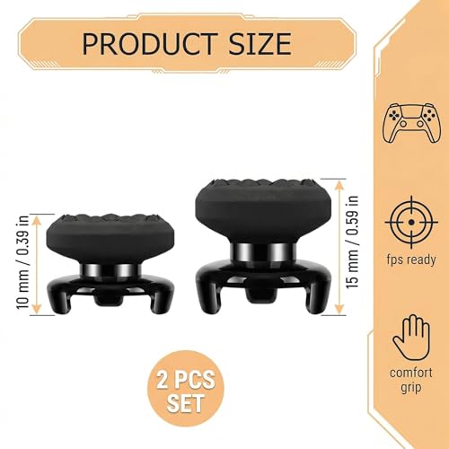 Control Freak PS5, 2 pièces pour Kontrolfreek PS5, Joystick PS 5, pour PS4 Controller et pour PS 5 Con Troller à Aide avec Viser, Con Troller et Réduire Pouce Fatigue – vue 2