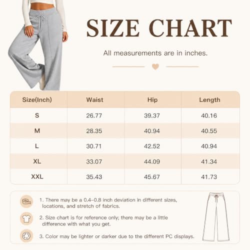 Petite Sweatpants for Women Baggy Long Double Waistband Lounge Pants — view 5