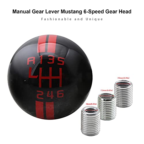 Manualmente Bola Mustang Botão De Mudança De Marcha, 6 Velocidades Cabeça Mudança De Marcha Acessóri