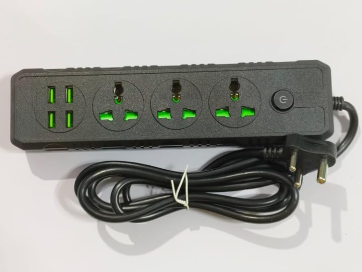 Long Cord Extension Board Universal Extension Socket Surge Protector Desk Charging Station for Office School Home Surge Protector Power Strip with Outlets and USB Ports for Gaming Room-image-12